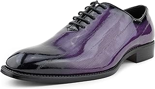 Purple and black mens dress shoes Clearance