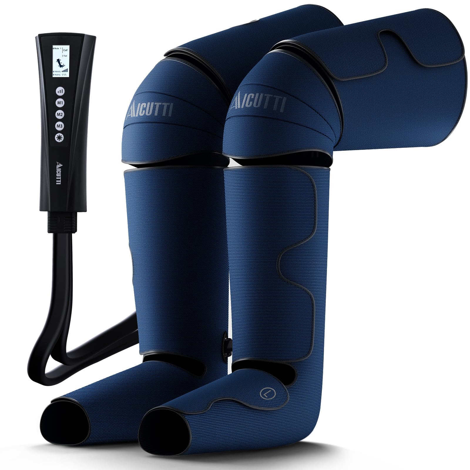 AICUTTI Air Compression Leg Massager with Heat for Foot, Calf, Knee &amp; Thigh - Gifts for Christmas, Mother's Day, Father's Day - Leg Massage Boots for Women &amp; Men - Relieves Muscle Tension and Pain