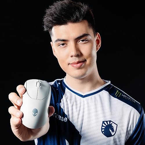 Miniatura 10 de Alienware Pro - Ratón inalámbrico para juegos - Conectividad inalámbrica de 2.4GHz/USB con cable, DPI ajustable, tecnología de sensor óptico, 6 Luz