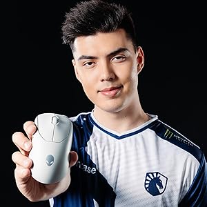 Alienware Pro Wireless Gaming Mouse - 2.4GHz Gaming Wireless/USB Wired Connectivity, Adjustable DPI, Optical Sensor Technology, 6 Programmable Buttons, 650 IPS Sensor Max Speed - Lunar Light