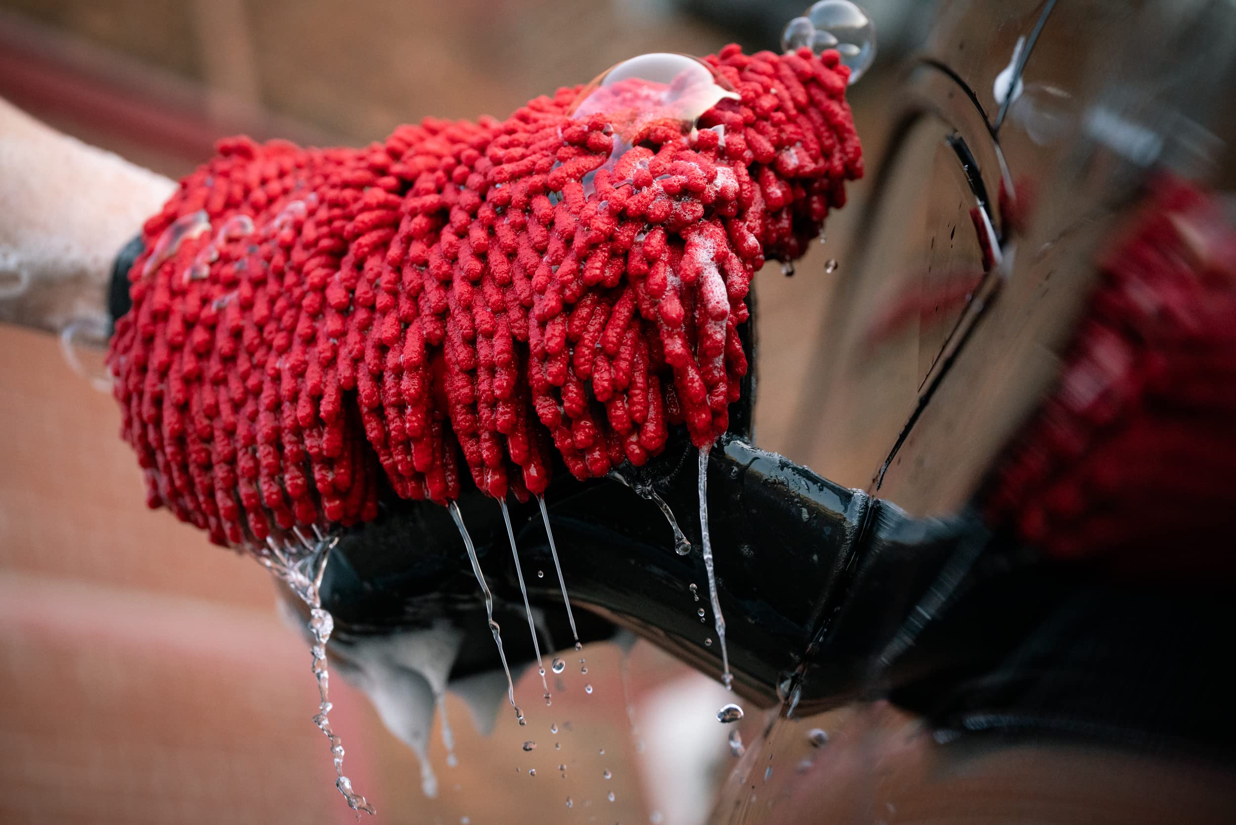 Guanto Lavaggio Auto In Microfibra - XL In Ciniglia Ultra Assorbente - Foto 13