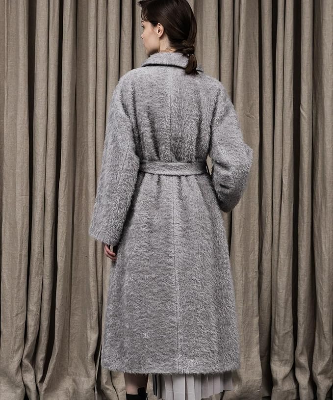 Amazon.co.jp: [アンタイトル] ステンカラーコート スーリーアルパカ