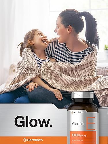 Miniatura 6 de Vitamina E 1000 UI cápsulas de gelatina blanda, 200 unidades, sin OMG, sin gluten, sin conservantes, aceite de vitamina E, por Horbaach