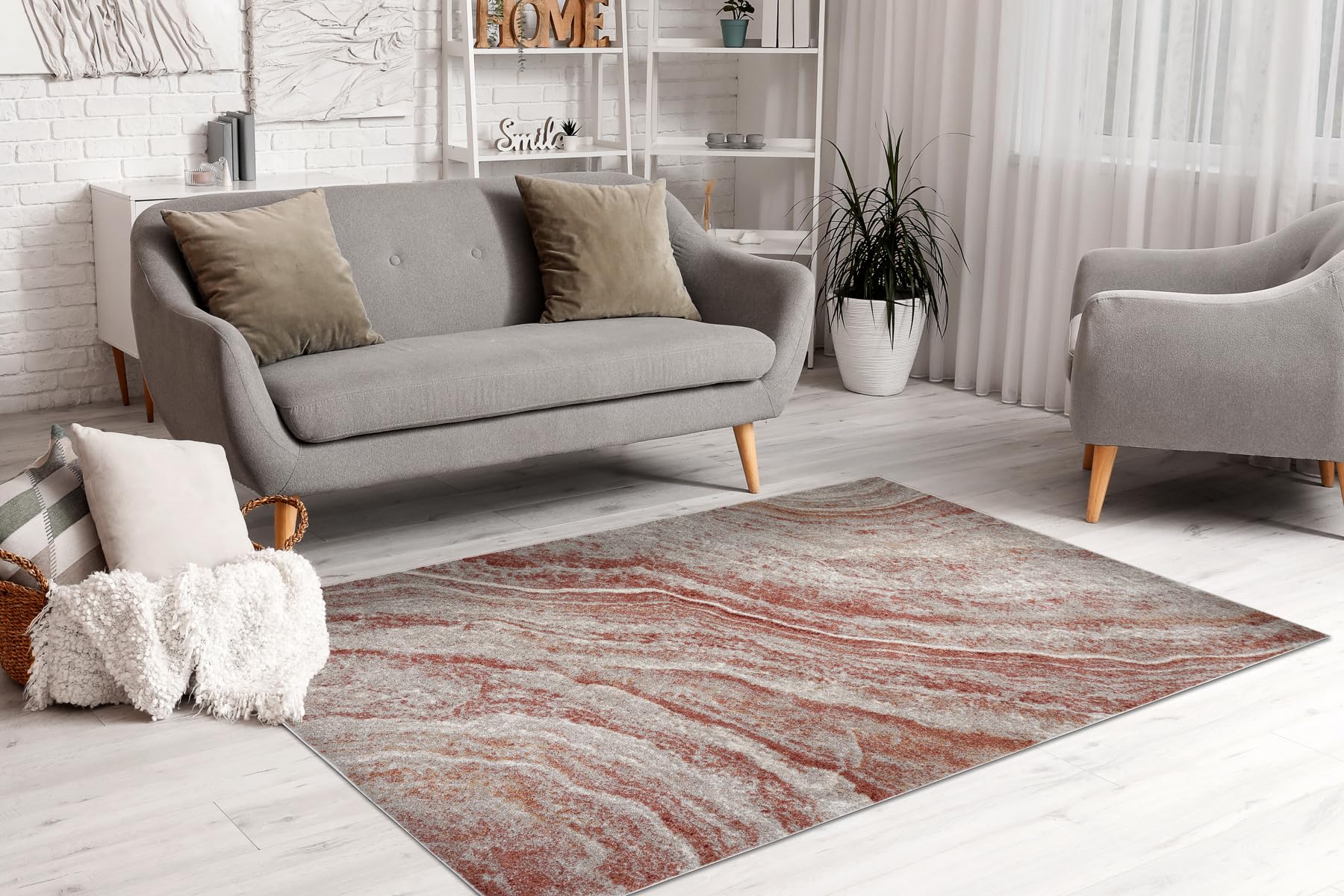 rugsx Tappeto FUSION 9776 Beige Terracotta Soggiorno Camera 200x290 cm
