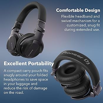 Amazon.co.jp: Pioneer DJ HDJ-CUE1 DJヘッドフォン - ケースと