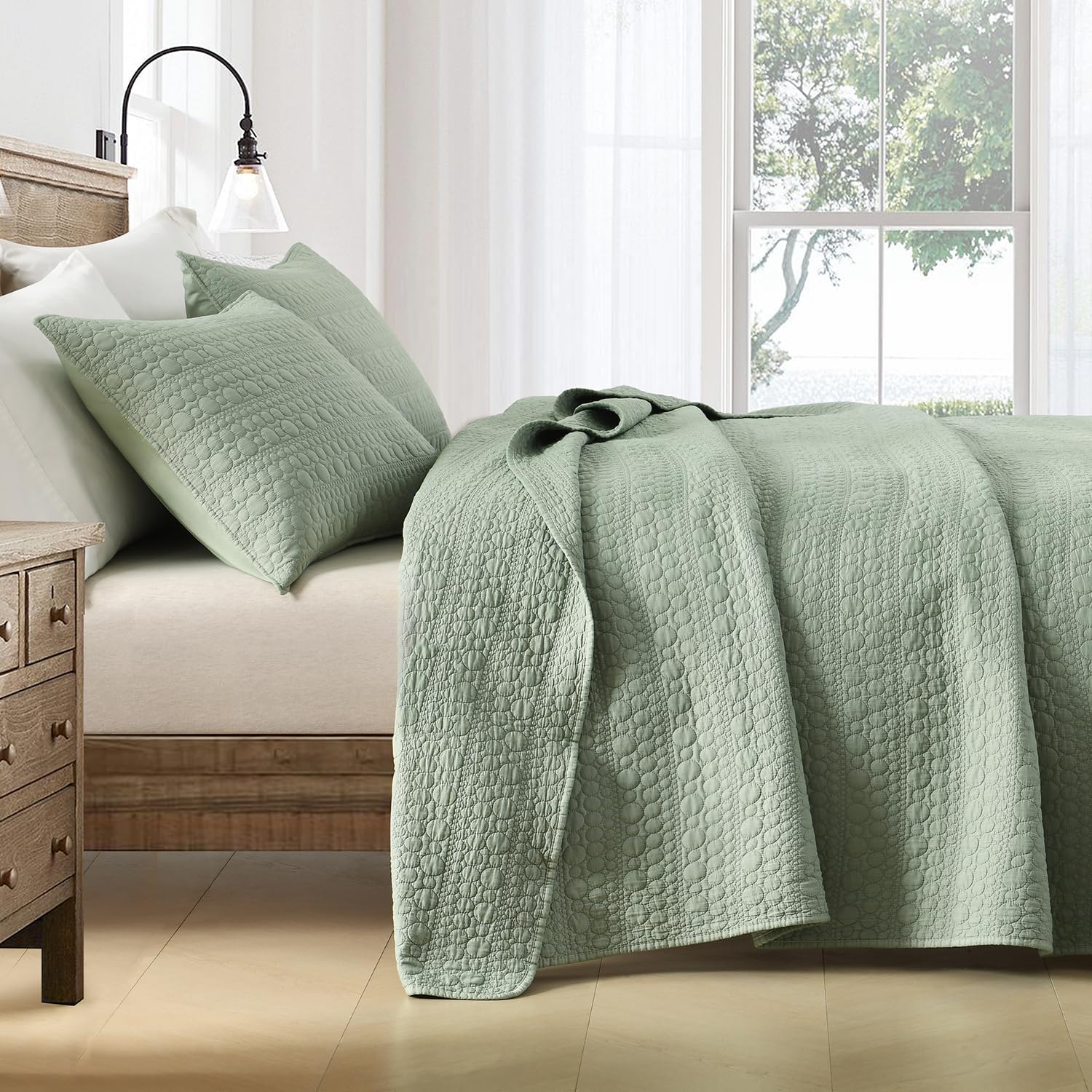 Horimote Quilt set king size sage green