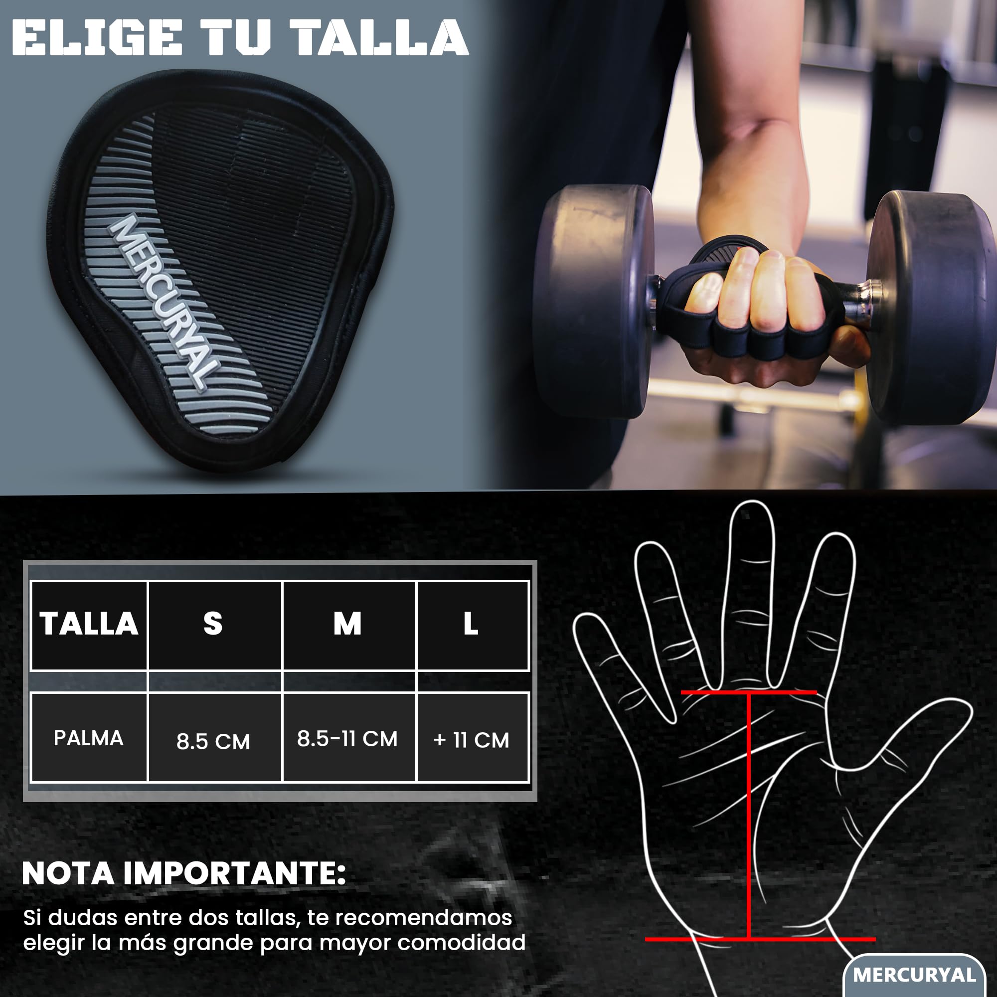 MERCURYAL Guanti da palestra uomo donna - alternativa ai guanti da palestra - guanti da palestra - strade, presa pesi - guanti da palestra uomo per calistenia, domini, palestra, muscolo