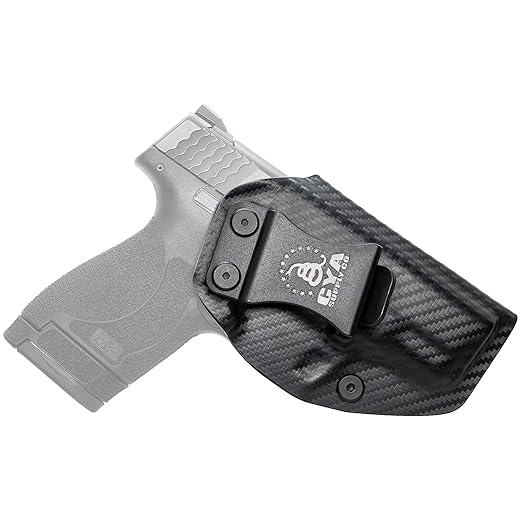 CYA Supply Co. Base IWB Holster Fit: Smith & Wesson M&P Shield Plus / M2.0 / M1.0 - 9mm/.40 S&W - 3.1" Barrel | Inside Waistband | Adjustable Cant | US Made
