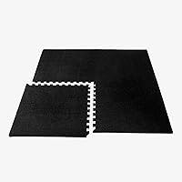 Vista 5 de We Sell Mats 3/8 Inch Thick Interlocking Foam Carpet Tiles Durable Carpet Squares Anti Fatigue Support for Home Office or Classroom Use