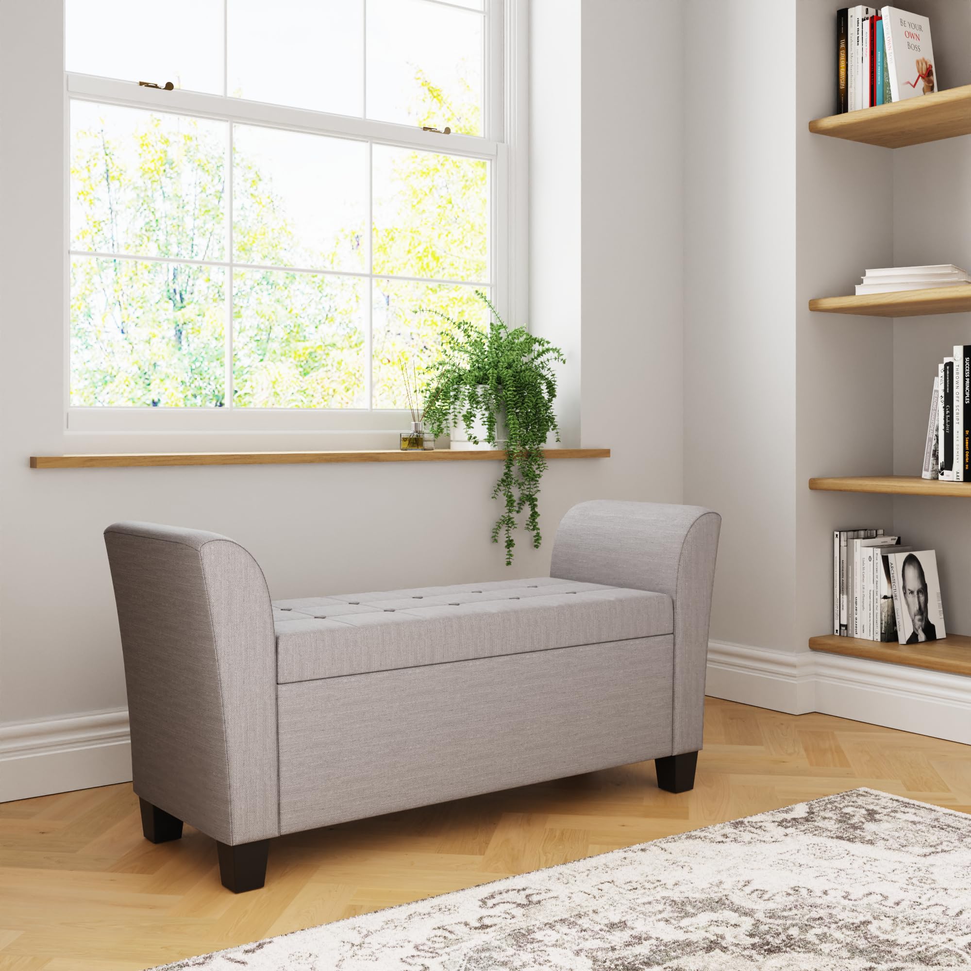 Gfw  Verona Window Seat Pu Grey