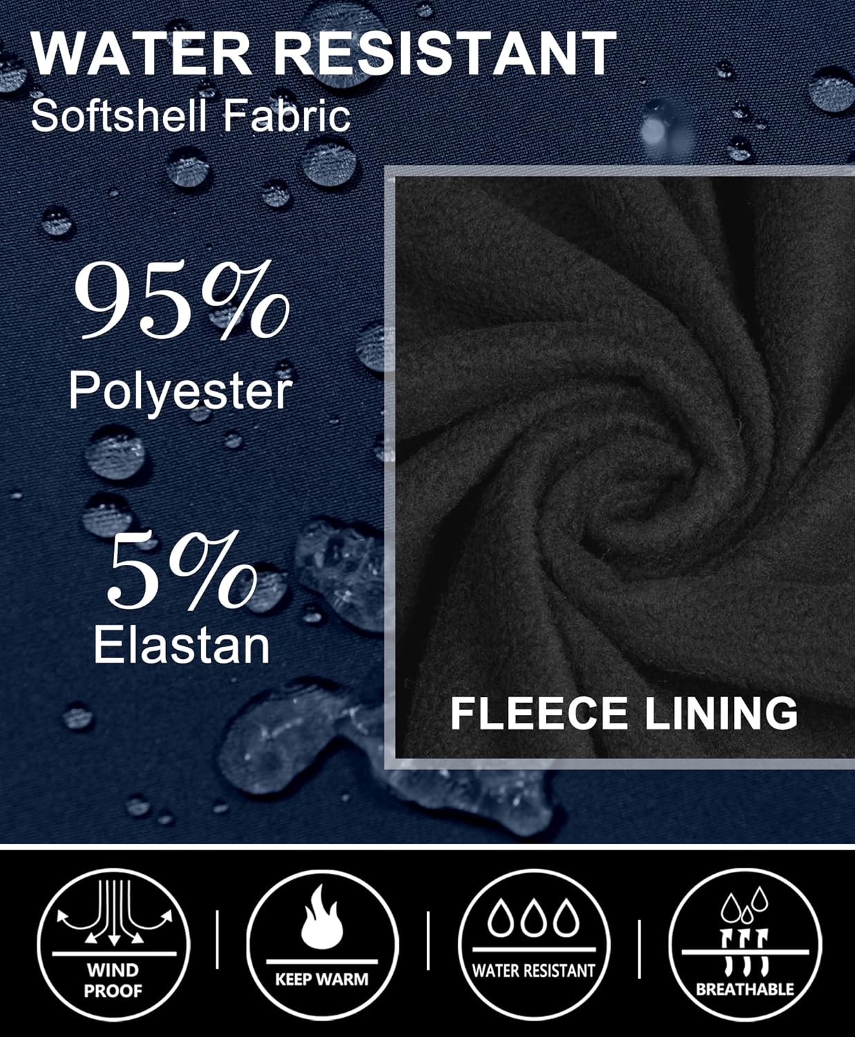 Little Donkey Andy Women's Lightweight Vest Fleece Softshell Vest Windproof Sleeveless Jacket Outerwear with 6 Zipper Pockets - Image 5