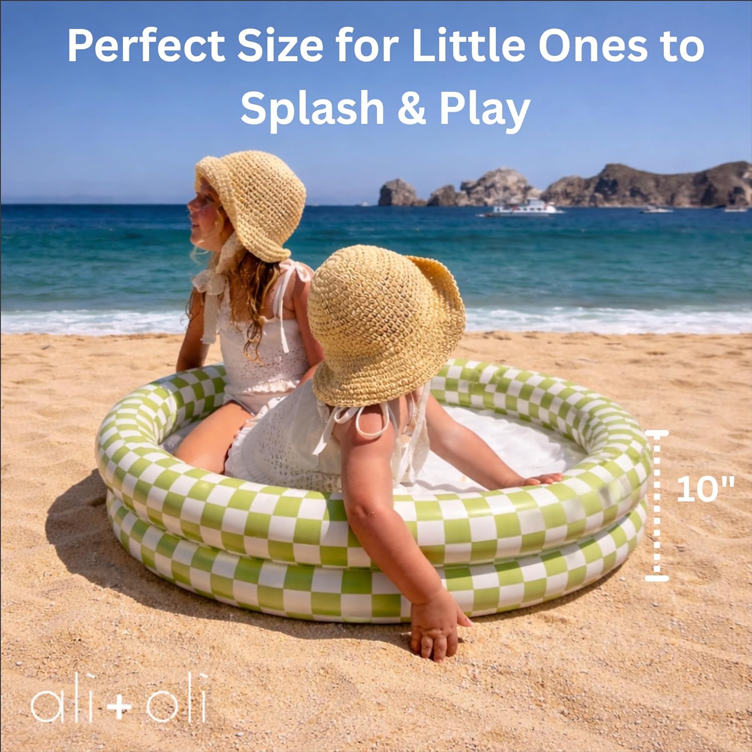 Ali+Oli Summer Collection, Swim Seat for Baby, Swim Ring for Kids, Arm Floaties for Toddlers, Kiddie Pool for Infant, Inflatable Ball Pit