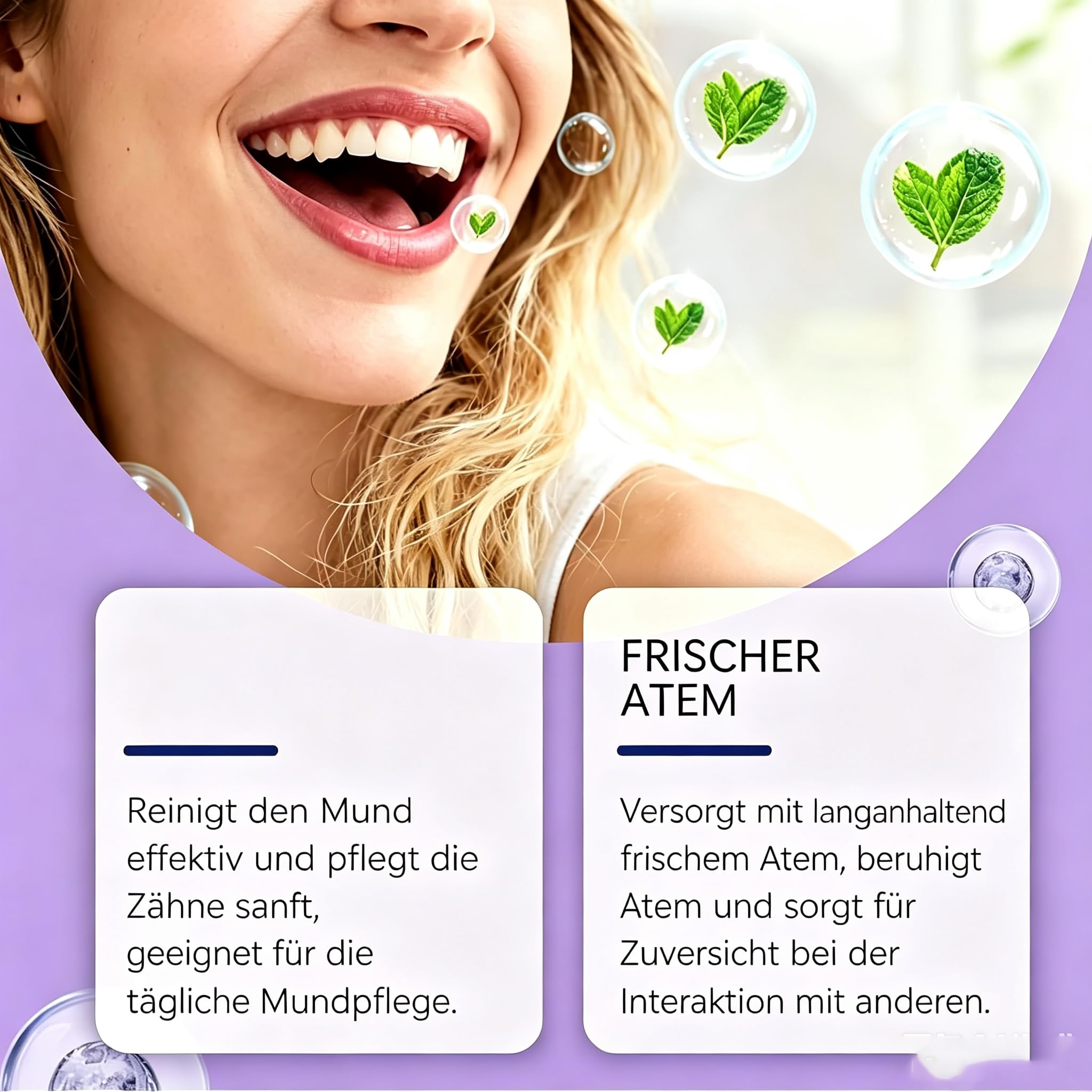 Dr Dent Purple Mundspülung mit Minzgeschmack | Dr Dent Purple Mundspülung mit Minzgeschmack, praktische Mundpflege für frischen Atem und sanfte Zahnreinigung
