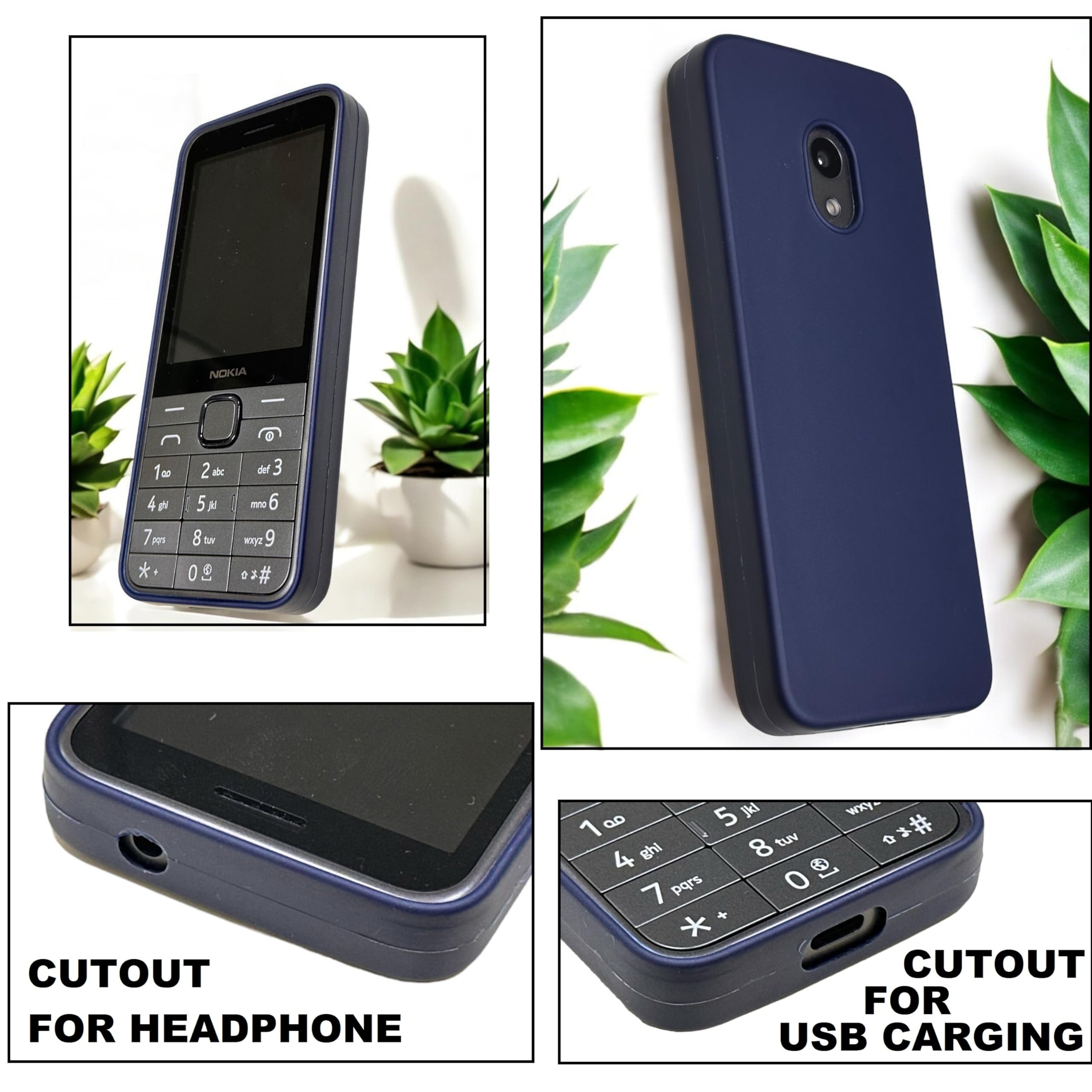 ZAOMA Thermoplastic Polyurethane Back Cover Case Compatible For Nokia 235 4G 2024 Ds-Model No. : Ta-1616-(Pack Of 2) (Nk2354GPremblue) — Amazon image 4