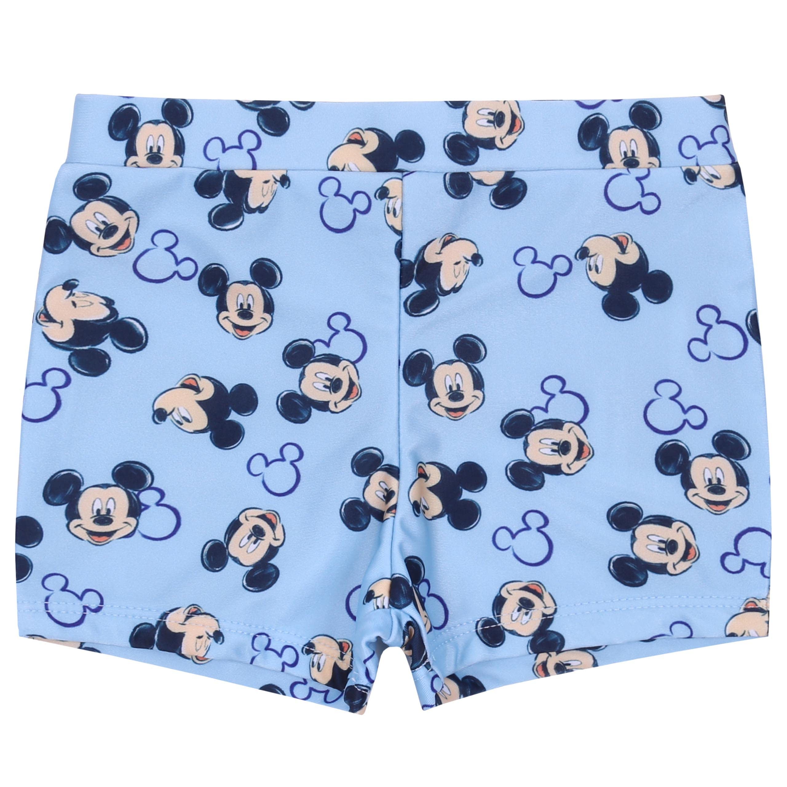 2X Maillot de Bain Mickey Mouse Bleu bébé et mûre Disney