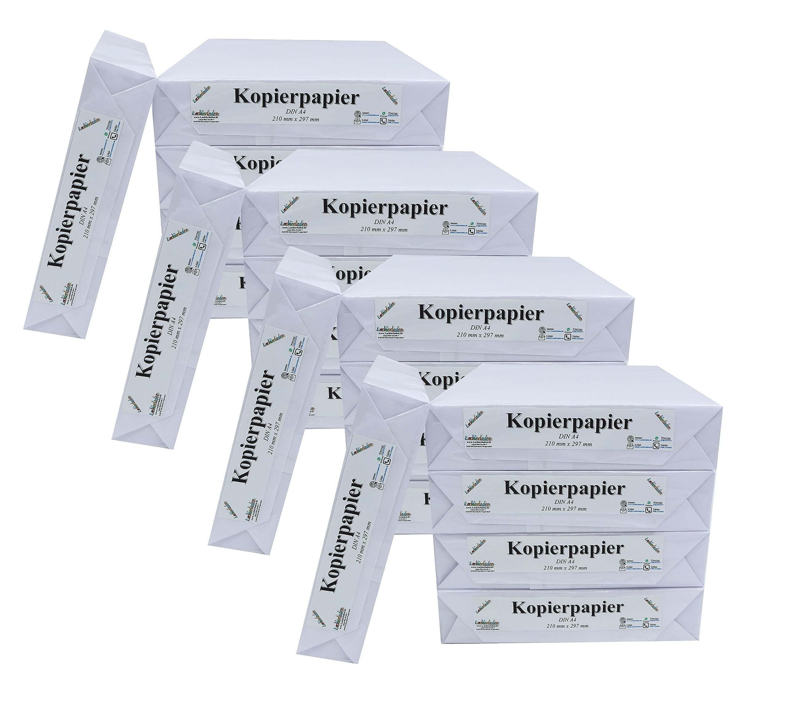 10.000 fogli di carta per fotocopie, formato A4 standard