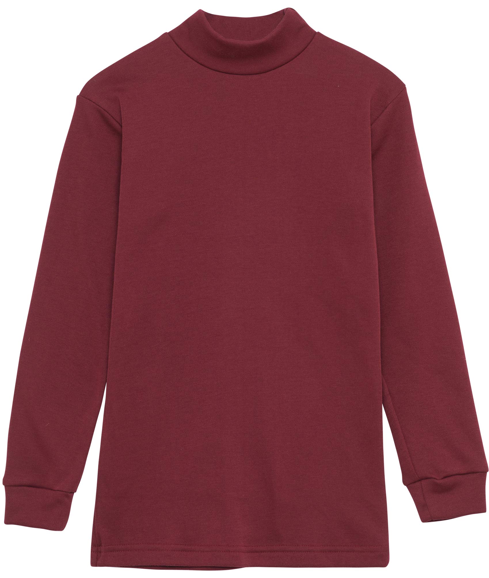 Channo Intimo Termico per Bambini, Collo Mezzo Cigno, Maniche Lunghe, Tinta Unita