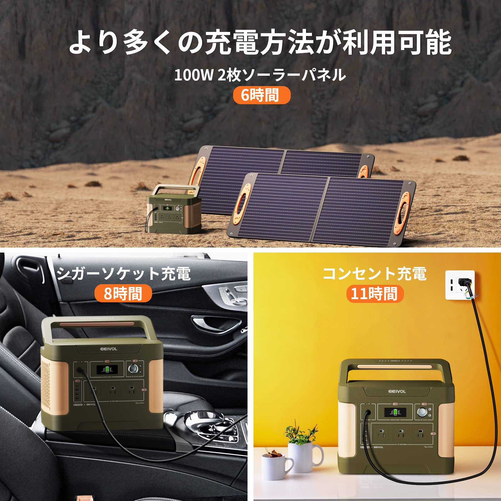 Amazon.co.jp: AIWOLL Evopow&EEIVOL ポータブル電源 リン酸鉄