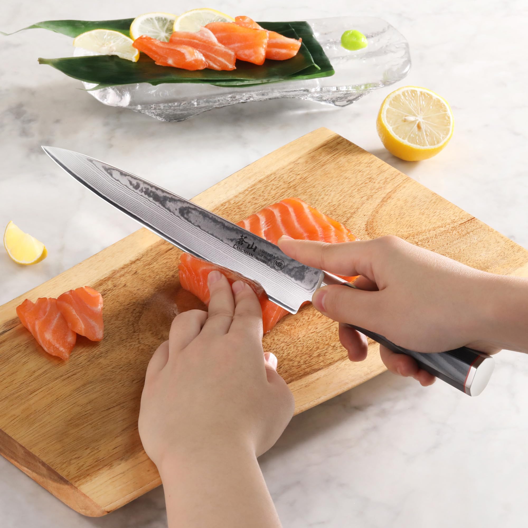 【きりん様】オーダーメイドダメカンダイス Amazon.com: Cangshan YARI Series 8-inch Sashimi Knife with Sheath