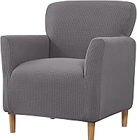 Vista 25 de XMAYODS Funda para silla de club, funda para silla de bañera, fundas suaves y redondas para silla de sofá, fundas de sofá con parte inferior #16