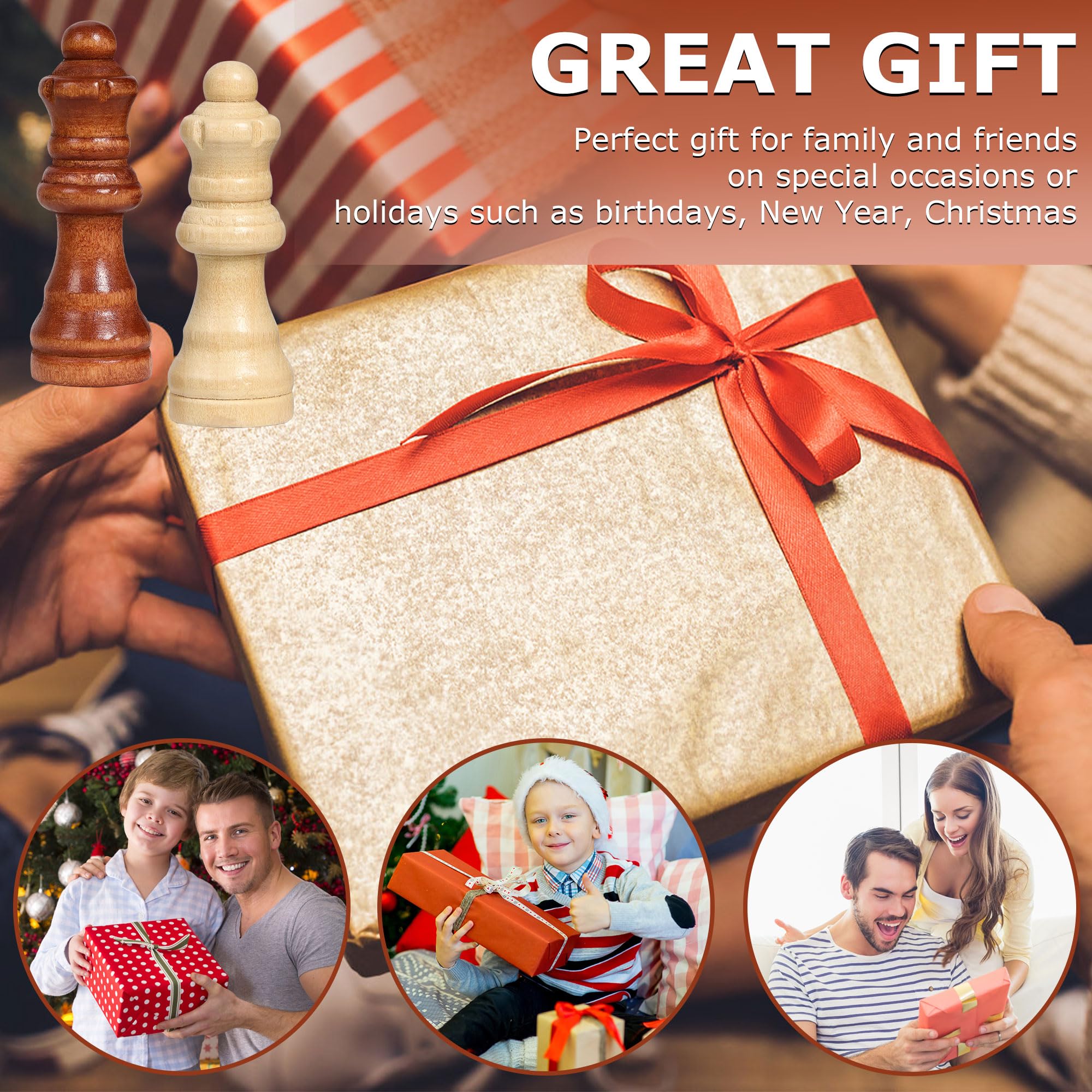 Drewniana Plansza Szachowa - Magnetyczna Gra Szachowa z Mocnym Magnetycznym Zatrzaskiem, Składane Drewniane Opakowanie do Łatwego Przechowywania - Plansza Szachowa z Gąbką