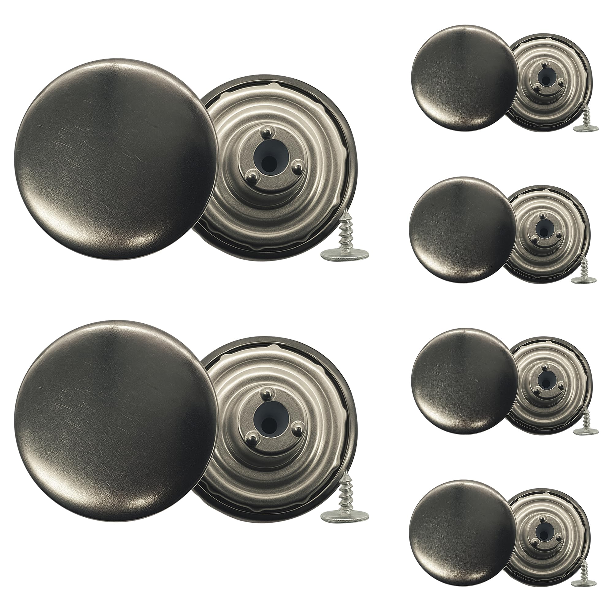 Trimming Shop Jeans Buttons 17mm Gunmetal 100 Pcs Replacement Shirts Skirts
