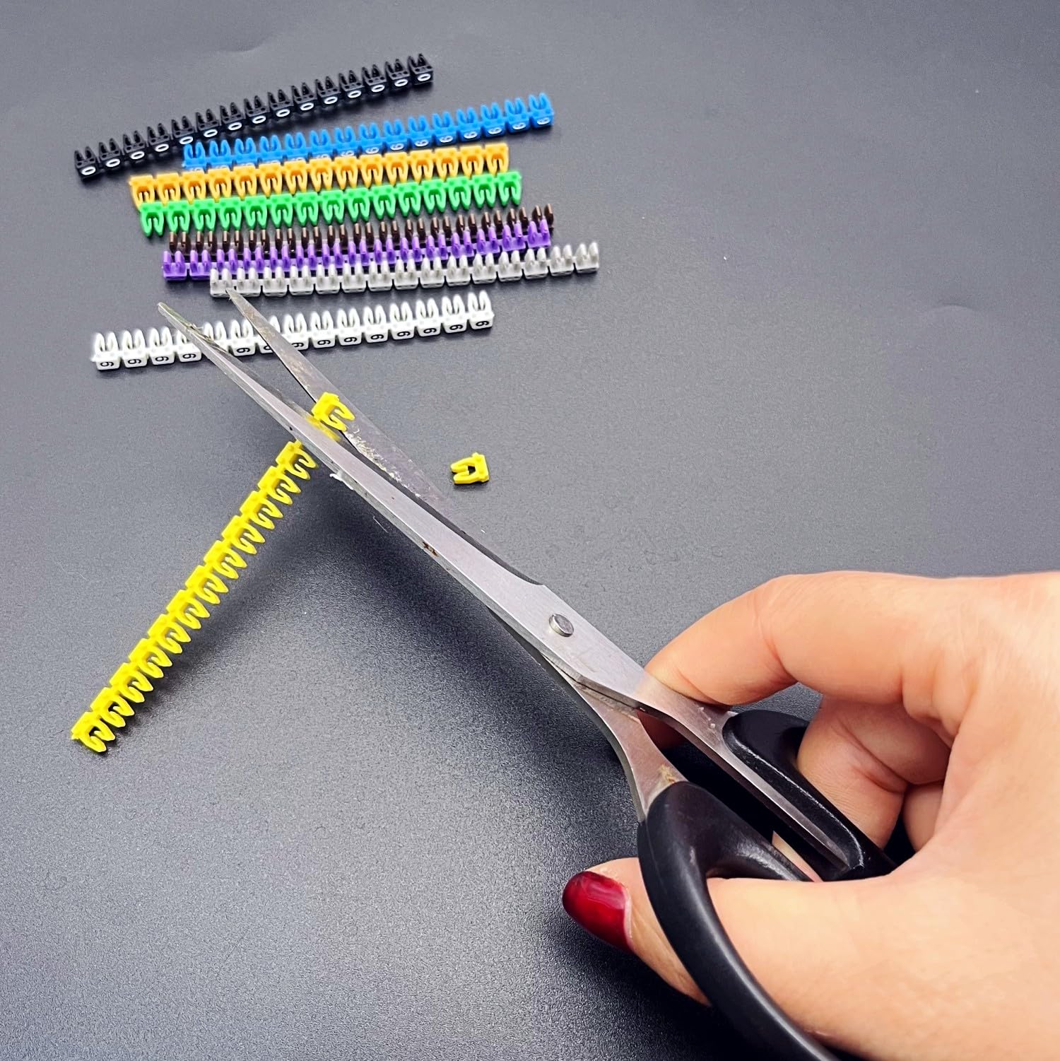 JZK 150 adet kablo tanımlama numarası 1,5 mm², tel işaretleyici 0