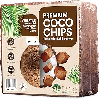 Coco Chips for Plants - Help Your Plants Thrive with Our Coco Coir Chips - Multi-Purpose Coconut Chips for Plants - 5kg/11lbs