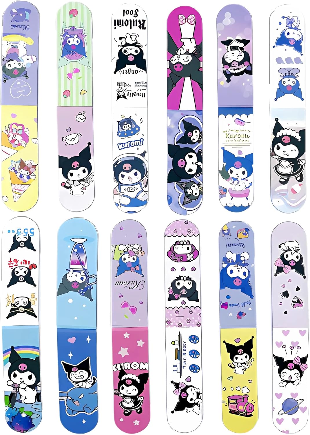 coywzca Anime School Supplies 12pcs Bookmarks Cute