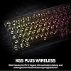 corsair k65 plus wireless 75% rgb hot-swap mechanical gaming keyboard - pre-lubricated tactile mlx fusion switches - pbt key caps - qwertz de - black