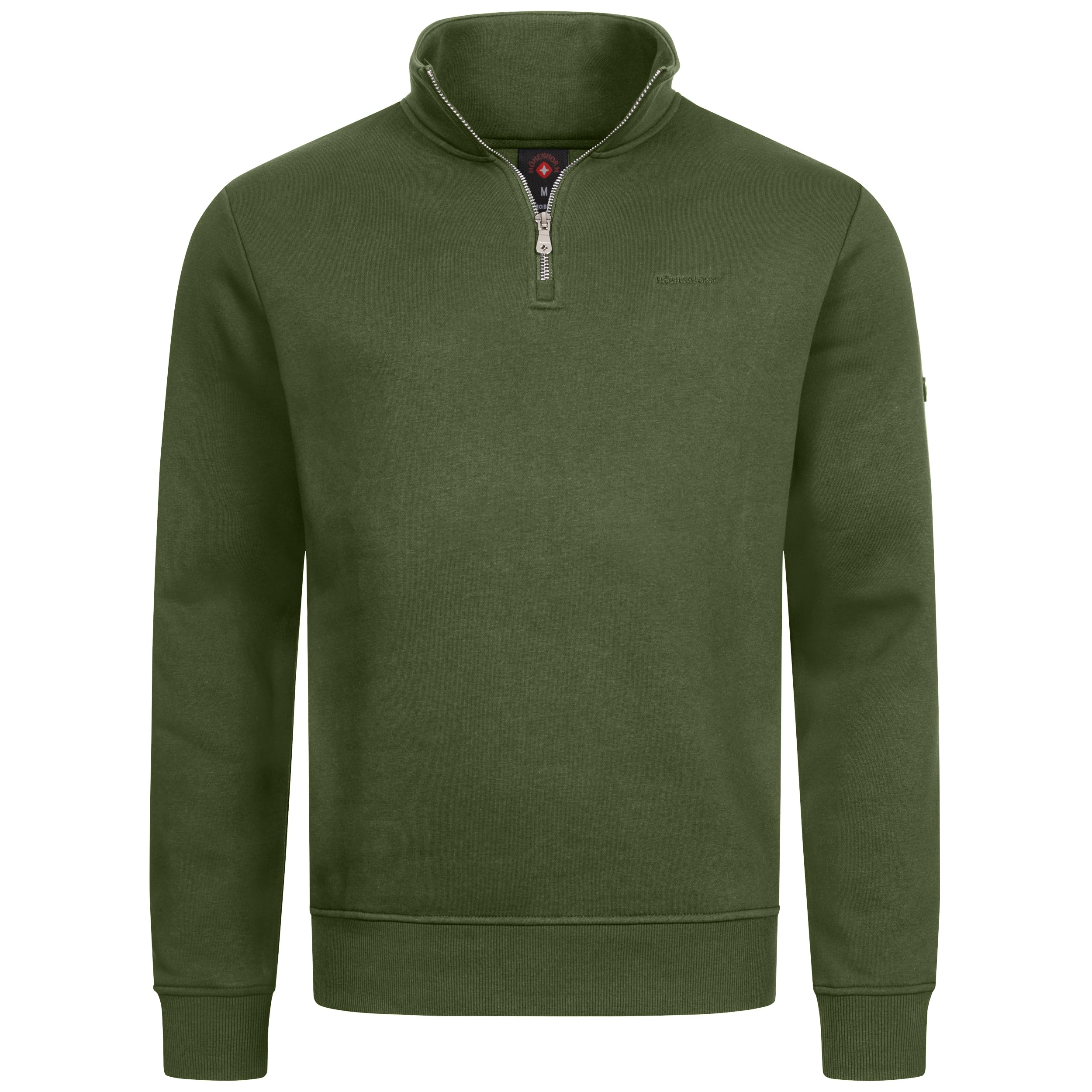 Höhenhorn Troiberg, Felpa da Uomo con Cerniera a 1/4, con Colletto, Blu, 3XL, Blu, 3XL