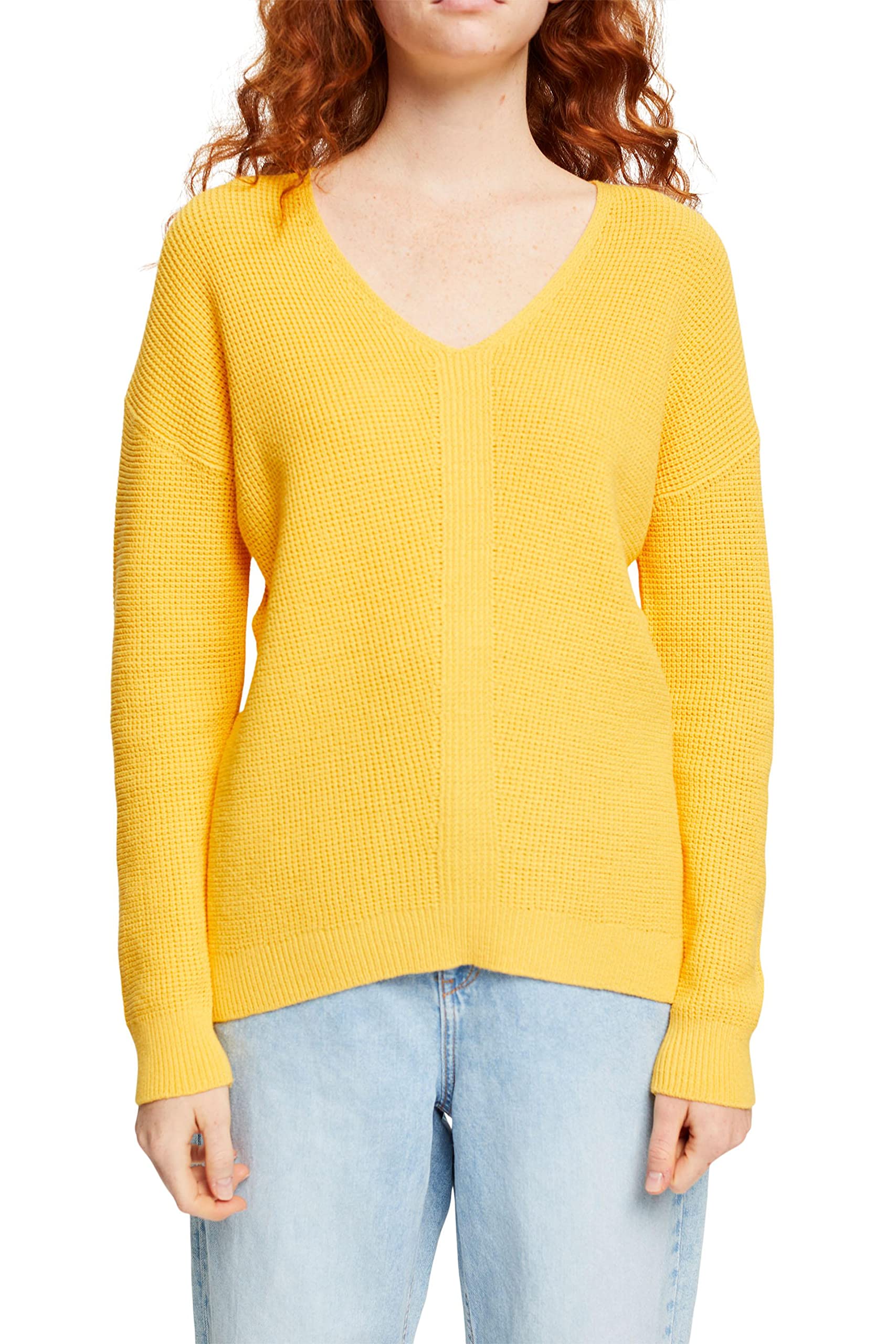 edc by ESPRIT Women's Jumper, Yellow, XXS