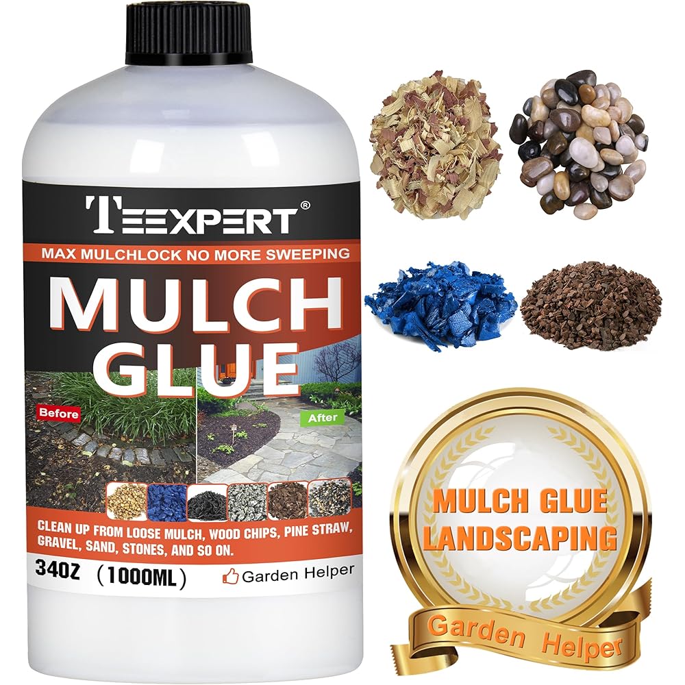 7/mo Finance Teexpert Mulch Glue 1 Litre/34OZ Mulch Glue for