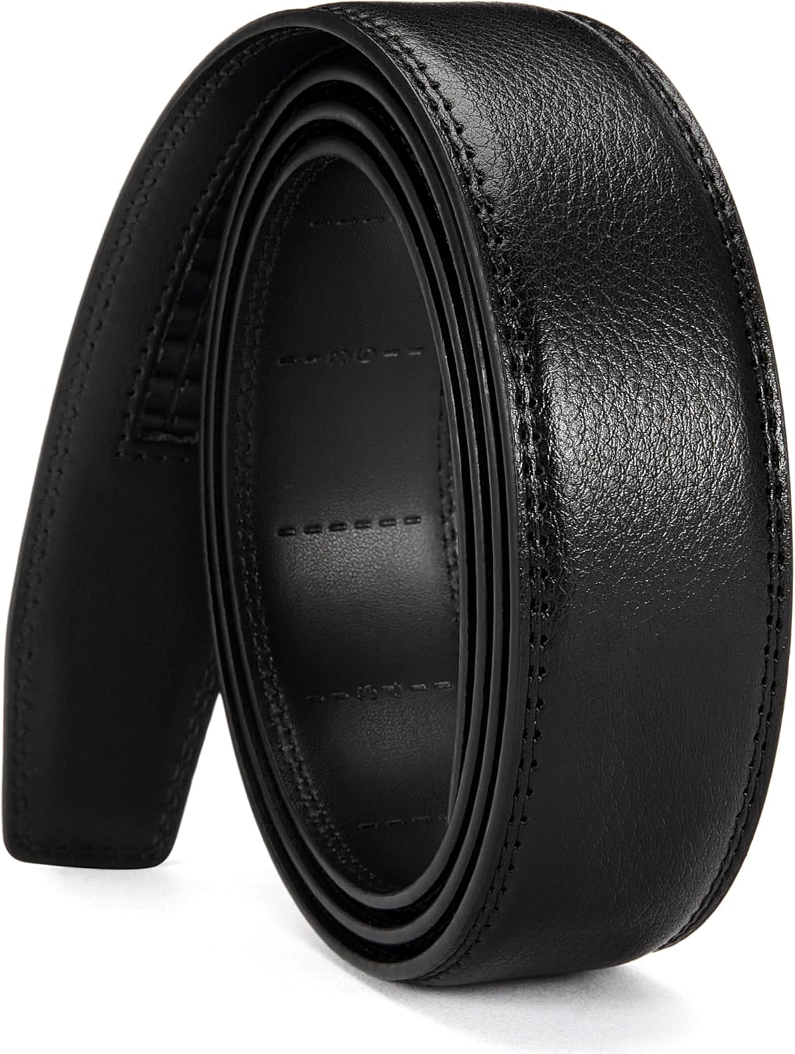 CHAOREN Ratchet Belt Replacement Strap 1 3/8”, Leather Belt Strap for 40MM Slide Click Buckle