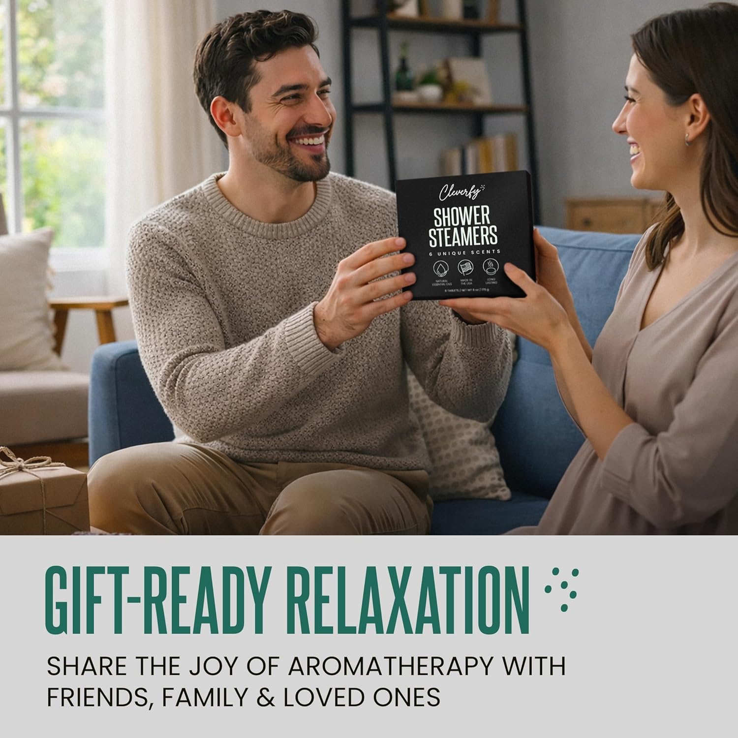 Cleverfy Shower Steamers Aromatherapy for Women and Men - Self-Care Shower Bombs for Stress Relief and Relaxation - 6 Tablets - Image 6