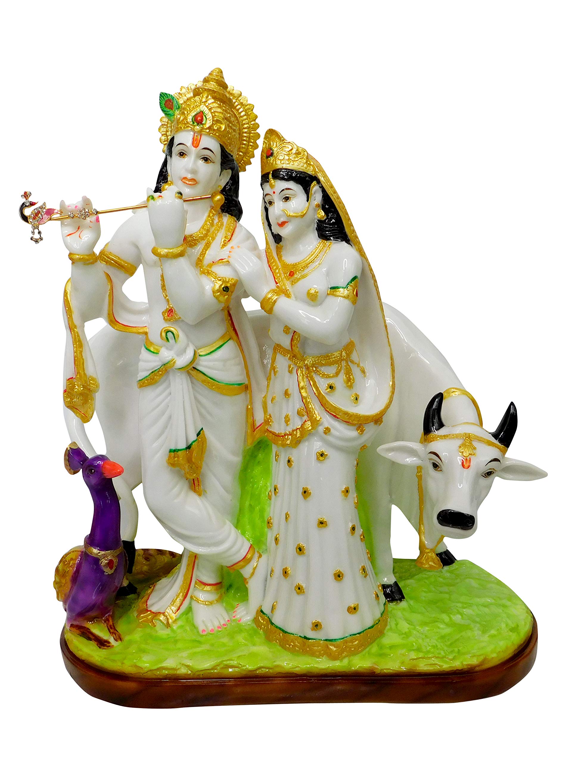 Buy Radha Krishna Marble Murti White Colourd Marble Radha Krishna