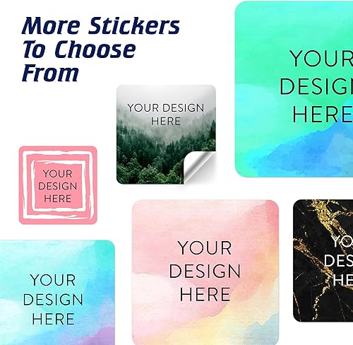 Vista 217 de DayStar Custom Signs & Design - 100 adhesivos de vinilo personalizables, con texto, imagen, diseño y logotipo; adhesivos para logotipo de embalaje