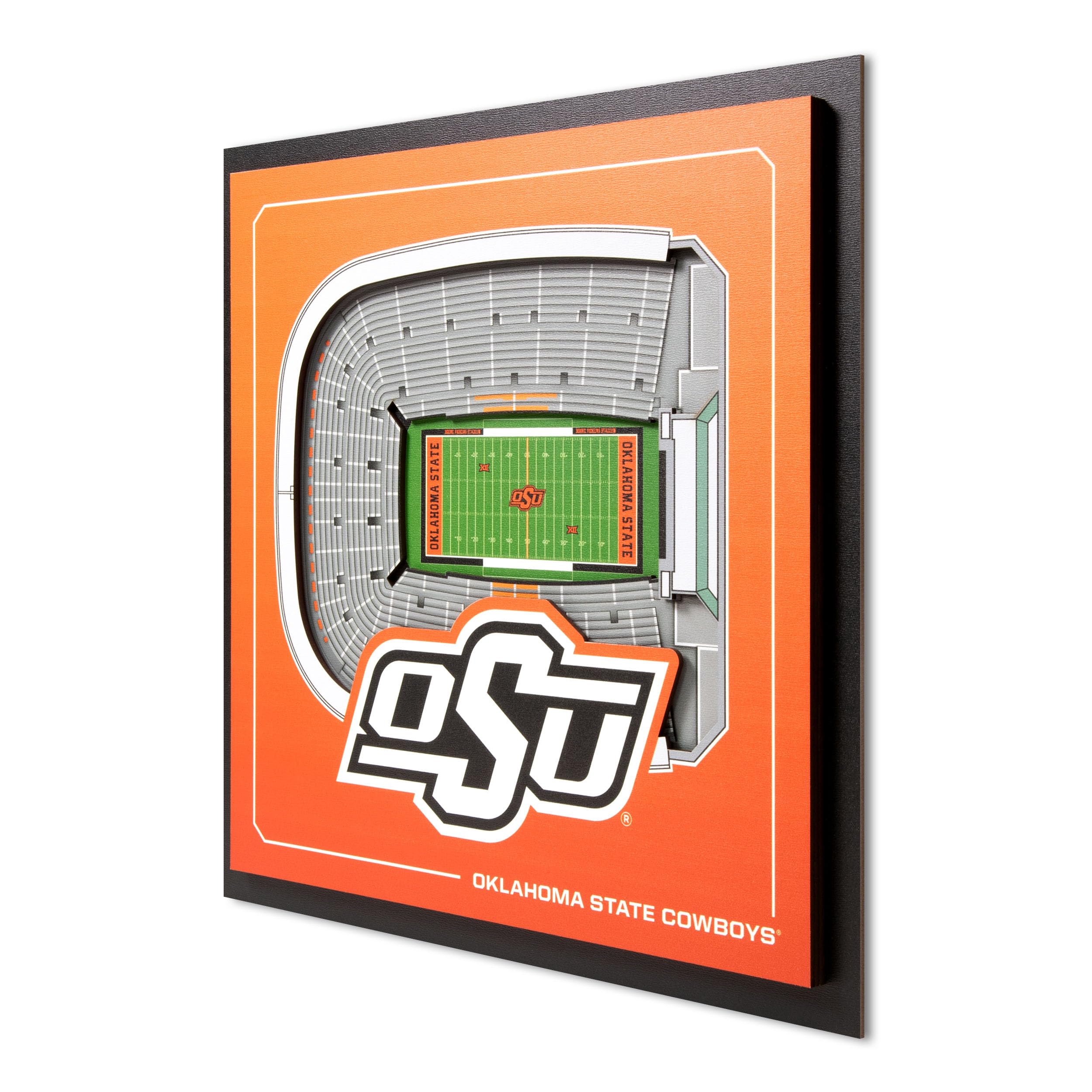 YouTheFan Officially-licensed NCAA Stadium Series 3D Wall Art - multi-layer team stadium replica, detailed sports fan gift, indoor decor