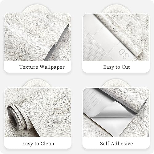 Miniatura 5 de Papel tapiz bohemio para despegar y pegar papel tapiz moderno papel de contacto bohemio para gabinetes papel tapiz autoadhesivo extraíble para