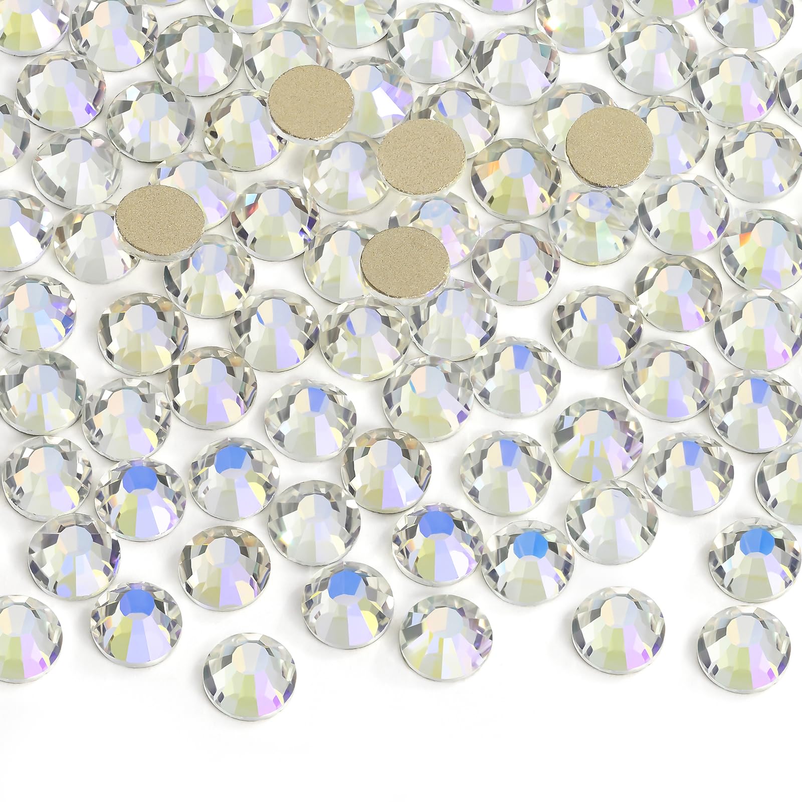 Jollin Crystal Flatback Rhinestones Gems for Crafts 4.8mm SS20, Moonlight