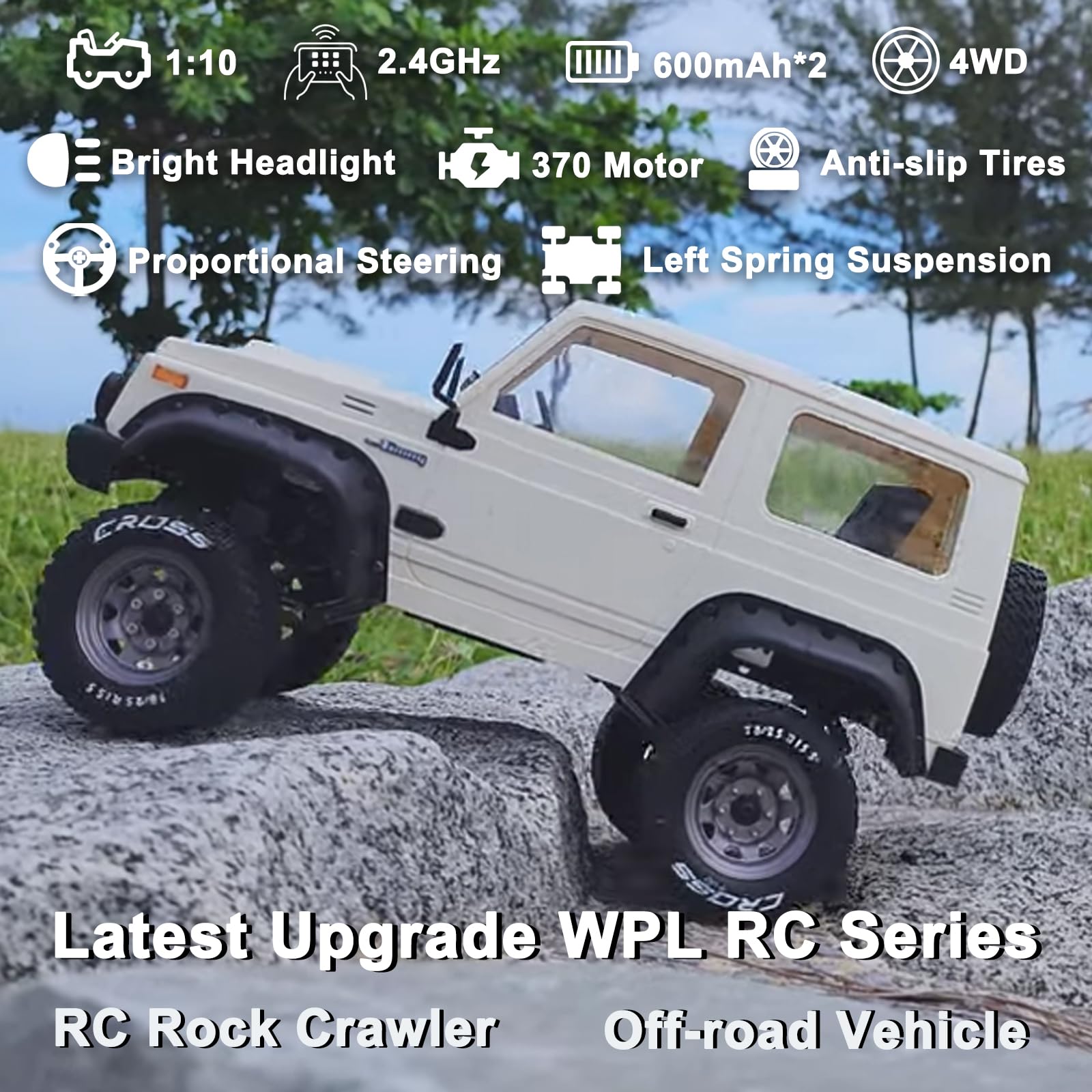 Amazon.com: Skymaker WPL C74 RC Rock Crawler Jimny Warrior JA11