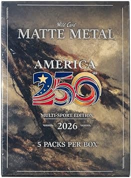 2026 Wild Card Matte Metal Multi-Sport America 250 Special Edition Trading Card Box 1-of-1 Pack OR Artist Proof Pack Per Box