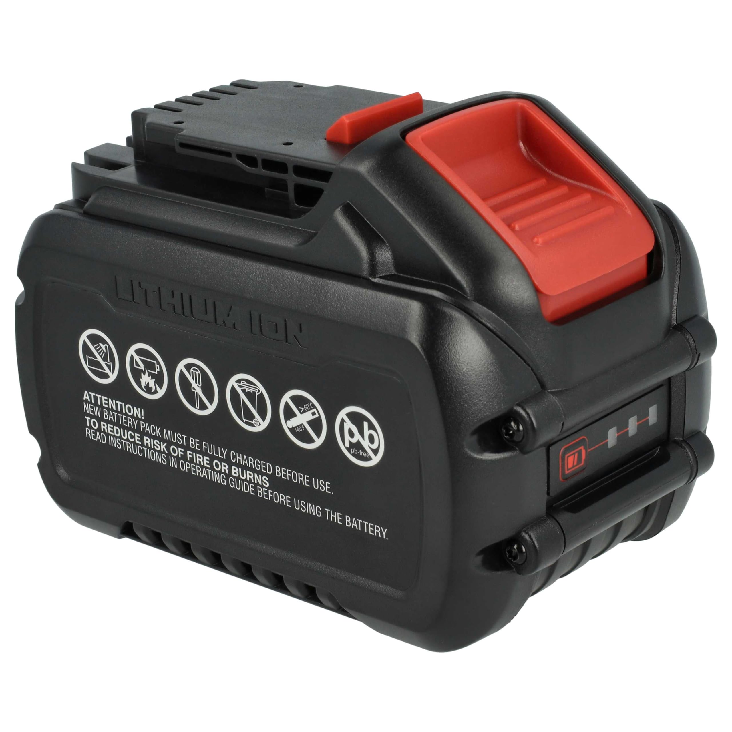 vhbw 1 x bateria kompatybilna z Dewalt DCD791NT, DCD795, DCD791P2, DCD796, DCD796D2, DCD792P2B elektronarzędzia (12000 mAh, Li-Ion, 20 V / 60 V)