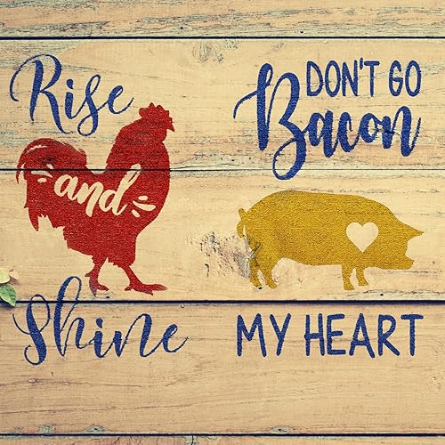 Miniatura 6 de BOOLOOEN Plantillas de serigrafía de seda plantillas reutilizables autoadhesivas para transferencia de pantalla de tiza plantillas de patrón de