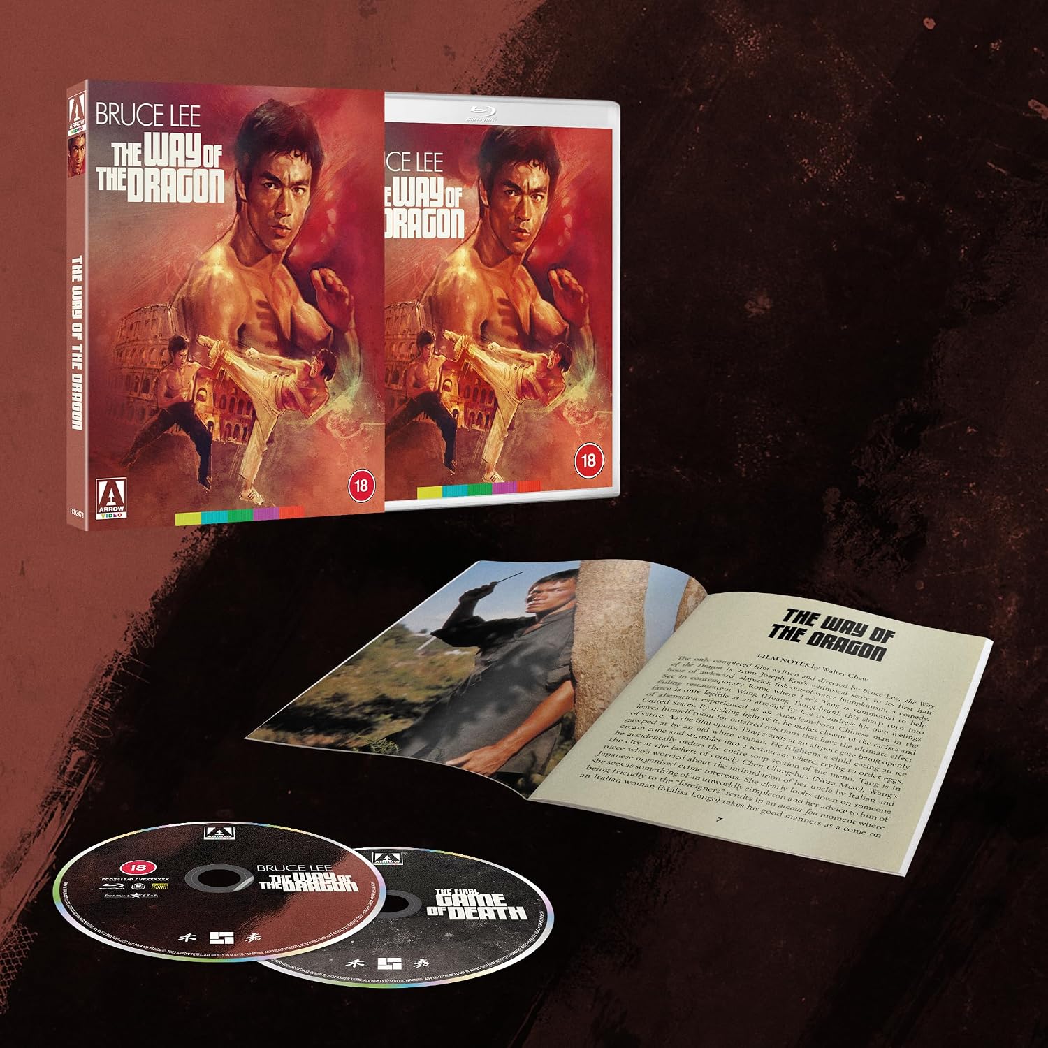 Arrow Video The Way of the Dragon Limited Edition Blu-ray [Region B]