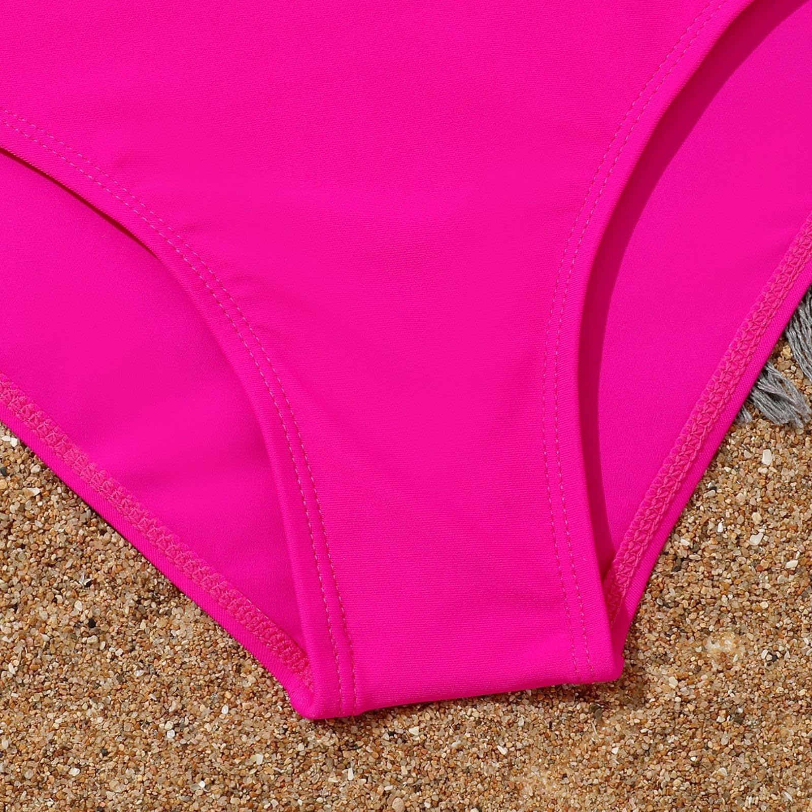 Triangle - Traje de baño para niña, 3 piezas, para niñas de 8 a 12 años, cómodo, transpirable, para niños, playa, piscina, fiesta, verano
