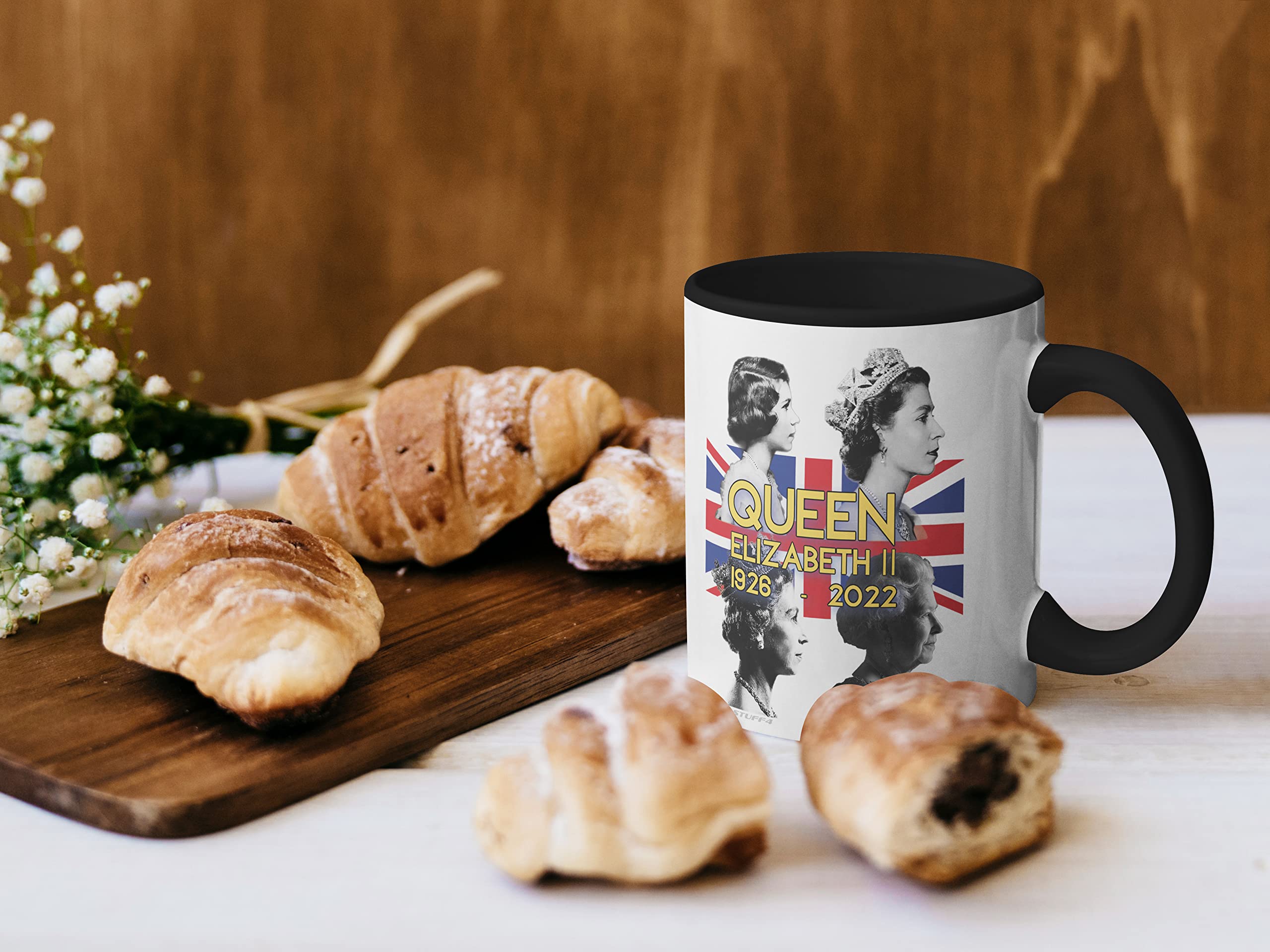 Stuff4 Queen Elizabeth II Commemorative Mug, The Queen Elizabeth II Union Jack Keepsake, Royal Memorial Gifts - Image 2