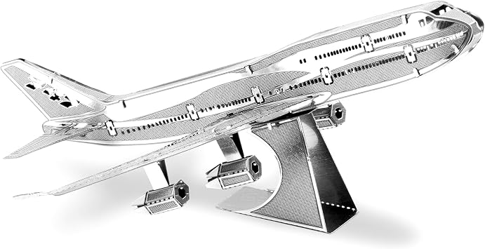 Fascinations Metal Earth Boeing 747 Airplane 3D Metal Model Kit