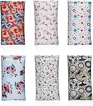 Hifot Custodia per occhiali in pelle Confezione da 6, Custodia per occhiali da viaggio portatile in pelle PU morbida Borsa per occhiali da donna Uomo Bambini
