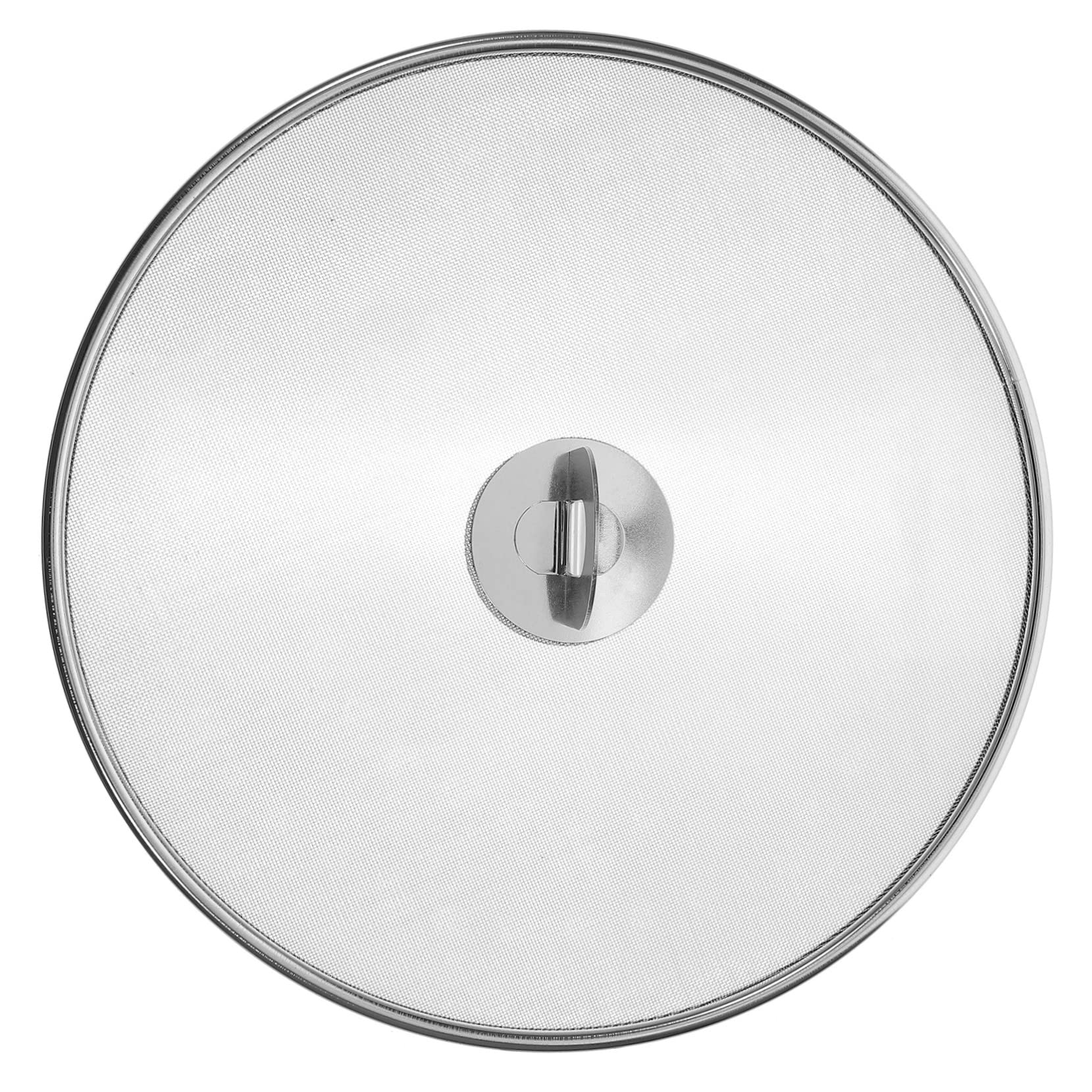 BRIGHTFUFU Stainless Steel Frying Pan Splatter Guard Oil Mesh Design for Cooking Prevents Grease Splashing for Frying Easy to Clean and